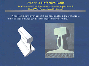 FRA Rail Defect